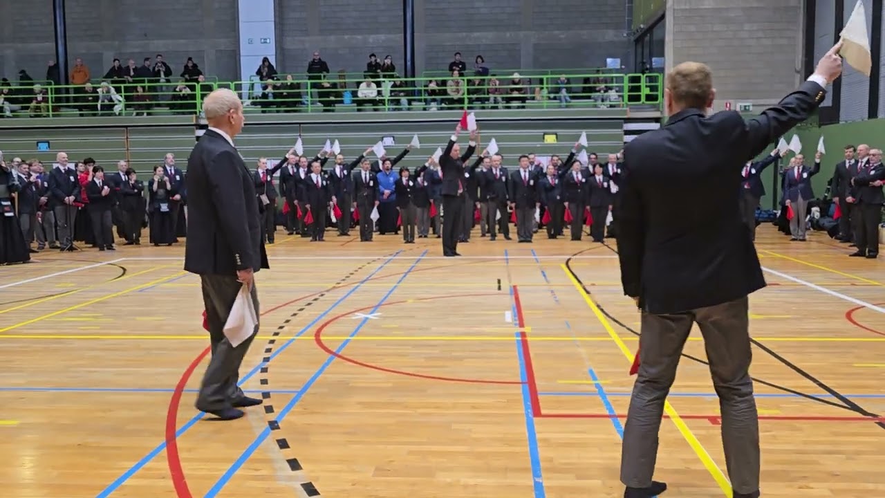 Europe vs Japan Kendo demo shiai 