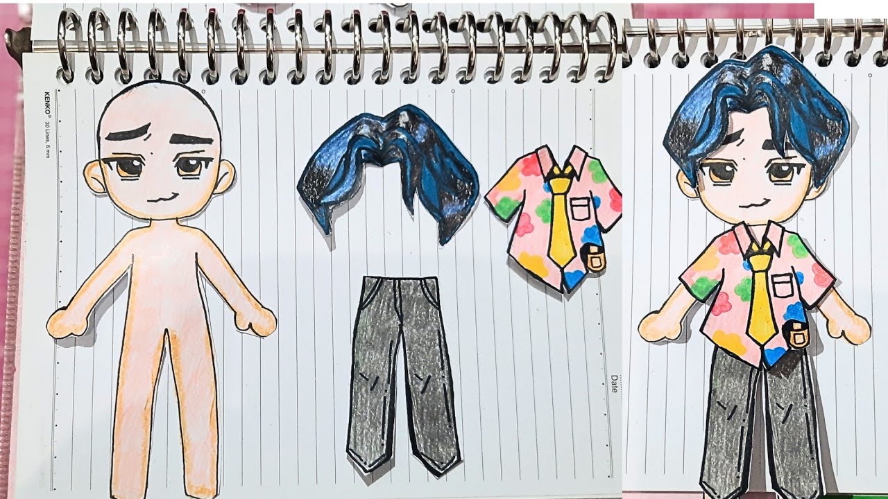 [🎀PAPER DOLL🎀] HOW TO MAKE PAPER DOLL KPOP HUNTERS #rismamahdalena # ...