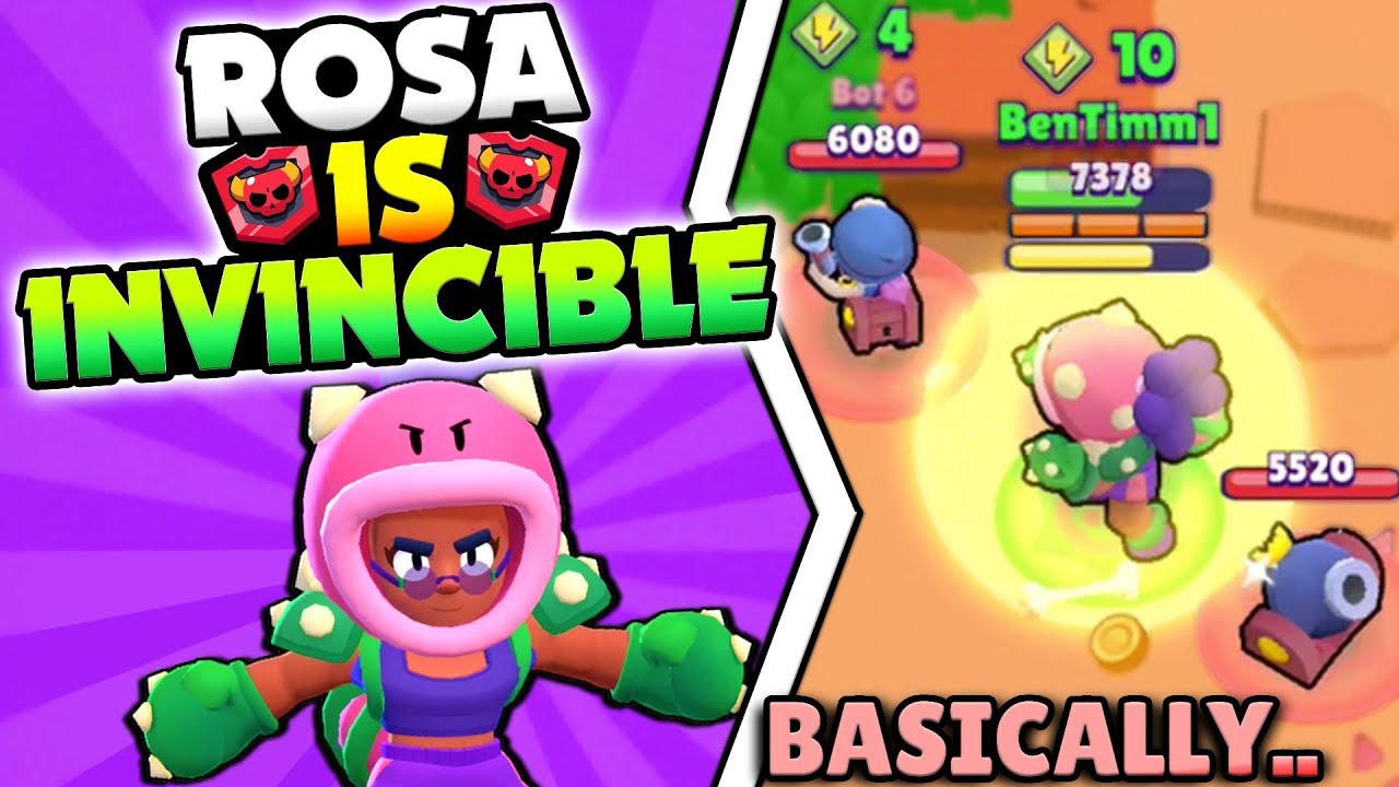 ROSA IS INVINCIBLE... TO OP! NEW BRAWLER ROSA SHOWDOWN ...