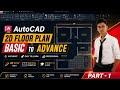 AutoCAD 2D Floor Plan Tutorial | Complete Beginner to Advanced Course | 28' x 33' House Plan