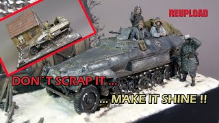 A Diorama Transformation - Restoration of a german SdKfz 251/1 in russian dew weather.