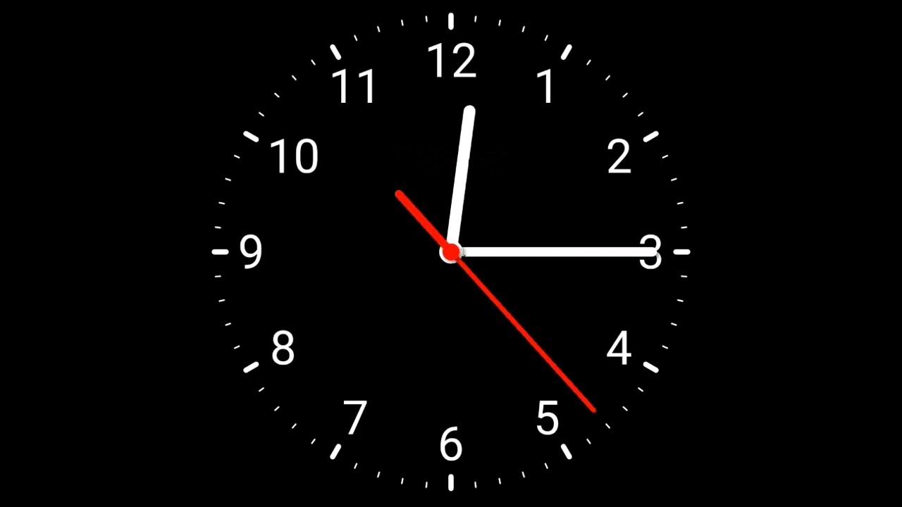 analog clock with sound 12 hour asmr sound clock part2 YouTube