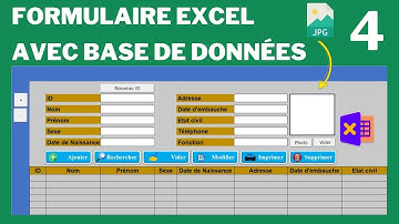 Créer un formulaire Excel avec base de données |  Faire un formulaire de saisie personnalisé Excel
