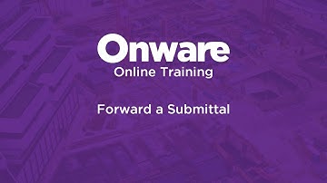 Forwarding a Submittal