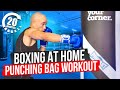 20 minute boxing at home punching bag workout