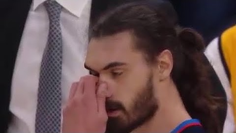 Steven Adams Nose Broken By Crowder Snaps Back Into Place Game 4 Thunder vs Jazz