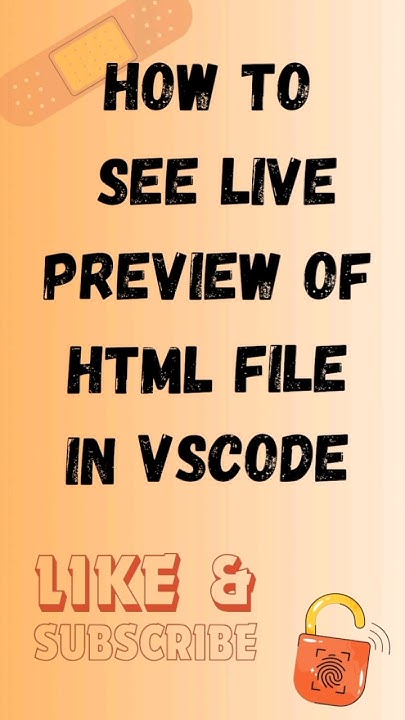 how to see live preview of html file in vscode..#html #javascript # ...