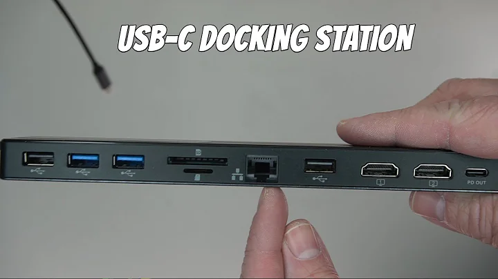 USB C Docking Station Dual Monitor Review - NewQ 12-in-1 Thunderbolt 3