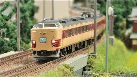 【鉄道模型】485系 489系 特急「加越」Nゲージ走行動画