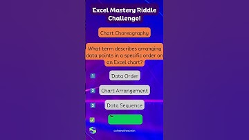 Chart Choreography ICrack the Code: Excel Mastery Riddle Challenge!🧩✨ #exceleducation  #excelmastery