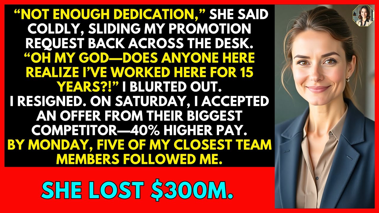 CEO Rejected My Promotion After 15 Years—So I Joined a Rival, and His Top Staff Quit.
