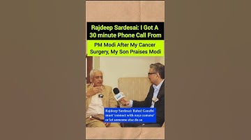 PM Modi Cares About His Harshest Critics Also | #pmmodi #rajdeepsardesai #shorts