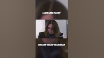 Thumbnail of Ozzy Osbourne listens to Randy Rhoads isolated crazy train solo for the first time #ozzyosbourne
