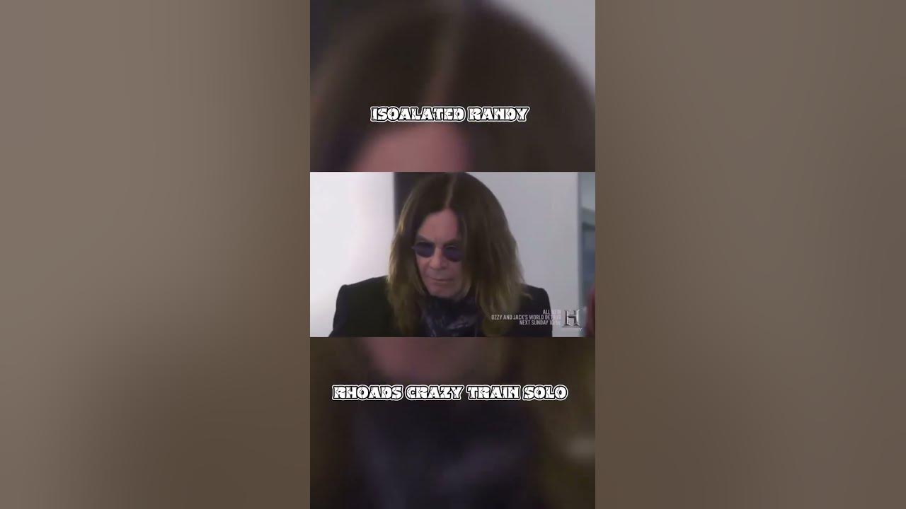 Ozzy Osbourne listens to Randy Rhoads isolated crazy train solo for the first time #ozzyosbourne
