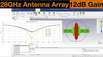 02--28 GHz Patch Antenna Array with 12 dB Realized Gain