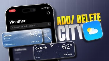 How to Add or Delete a City from Weather App on iPhone | Change Locations on iOS Weather App