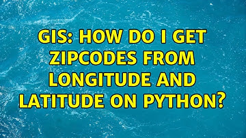 GIS: How do I get zipcodes from longitude and latitude on python?