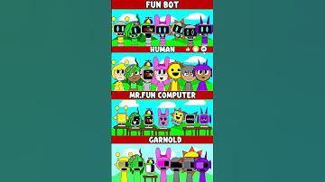 Fun Bot vs Human vs Mr.Fun Computer vs Garnold Incredibox Sprunki MIX VERSION #sprunki #funbot