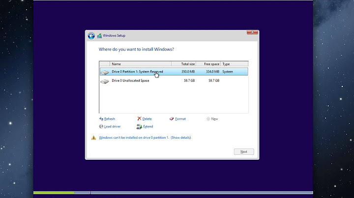 How to Remove System Reserved Partition when install Windows 10