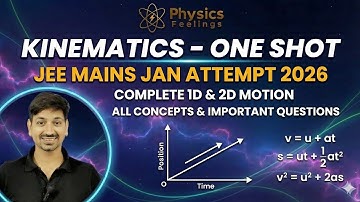 Master Kinematics for JEE Mains 2026 | Guaranteed +8 Marks 🎯 | 1D & 2D Motion One Shot with imp PYQs
