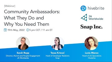 [Webinar] Community Ambassadors: What They Do and Why You Need Them