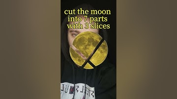 Cut the moon into 7 parts with 3 slices game Spike music tiktok trend