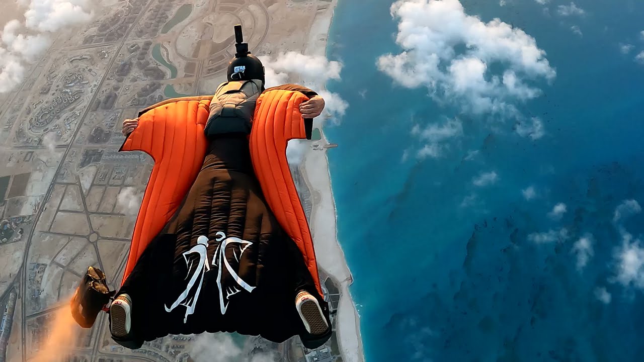 Wingsuit Flag FlyBy
