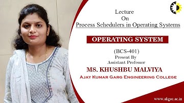 PROCESS SCHEDULERS IN OPERATING SYSTEMS | OPERATING SYSTEM | LECTURE 05 BY MS. KHUSHBU MALVIYA | AKG