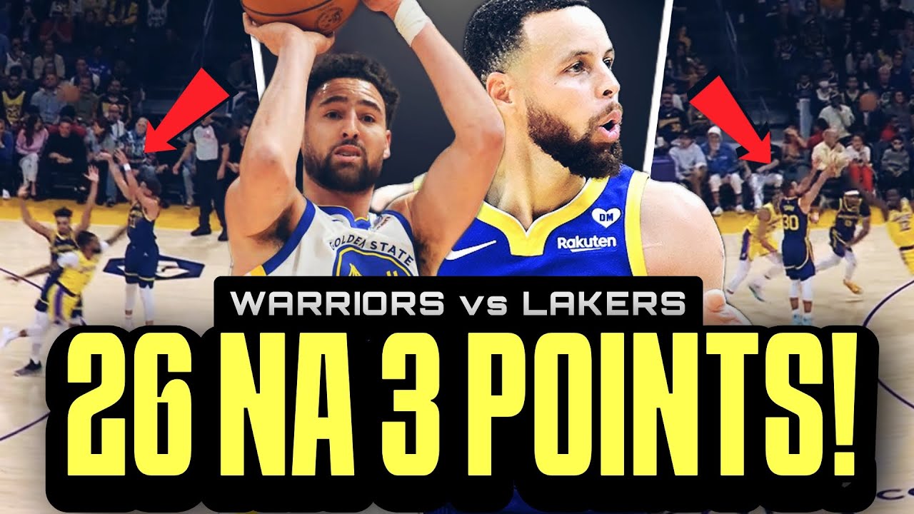 3PTS IS LAYP! 26 na 3 points pinaulan ng Warriors! Draymond Green 5 3points! Warriors vs Lakers