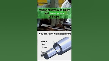 keyway and keyseat making by shaper