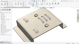 Solidworks tutorial sheet metal forming tool