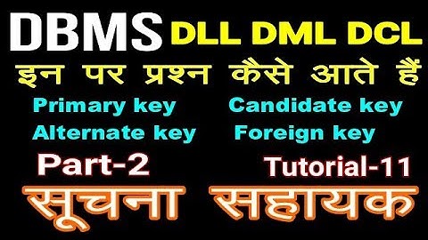 IA Exam(Informatic Assistant) DBMS MCQ Part 2