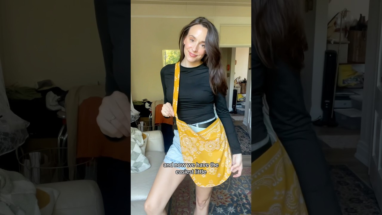 Давайте сделаем самую простую и быструю сумку-слинг!🪡 #урокипошитью #советыпошитью #шитье #лайфха...
