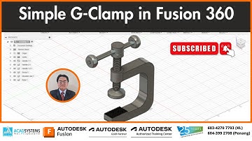Simple G-Clamp in Autodesk Fusion 360