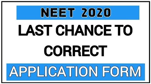 NTA Notification for Editing NEET Application Form | Last Chance to Edit NEET Application | BioGoogl