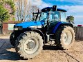 New holland tm155 4wd tractor 5619 hours cw range command gear box