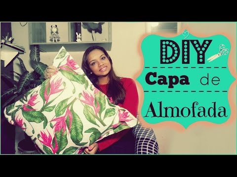 DIY• Como fazer uma capa de almofada com bordas e zíper escondido ♥