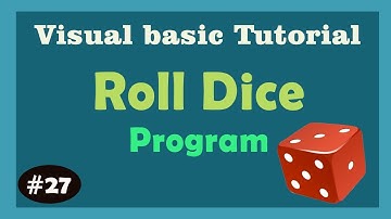 Dice roller Program in Visual basic 6.0 | learn visual basic | vb tutorial with pdf