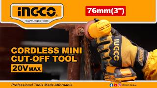 20V 76Mm 3 Cordless Mini Cut-Off Tool Grinder M6 19500 Rpm Ingco Cagli76011