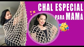 ¡Para MAMÁ! 😍 Chal Especial ​😍 / Cómo tejer - Yo Tejo con LAURA CEPEDA