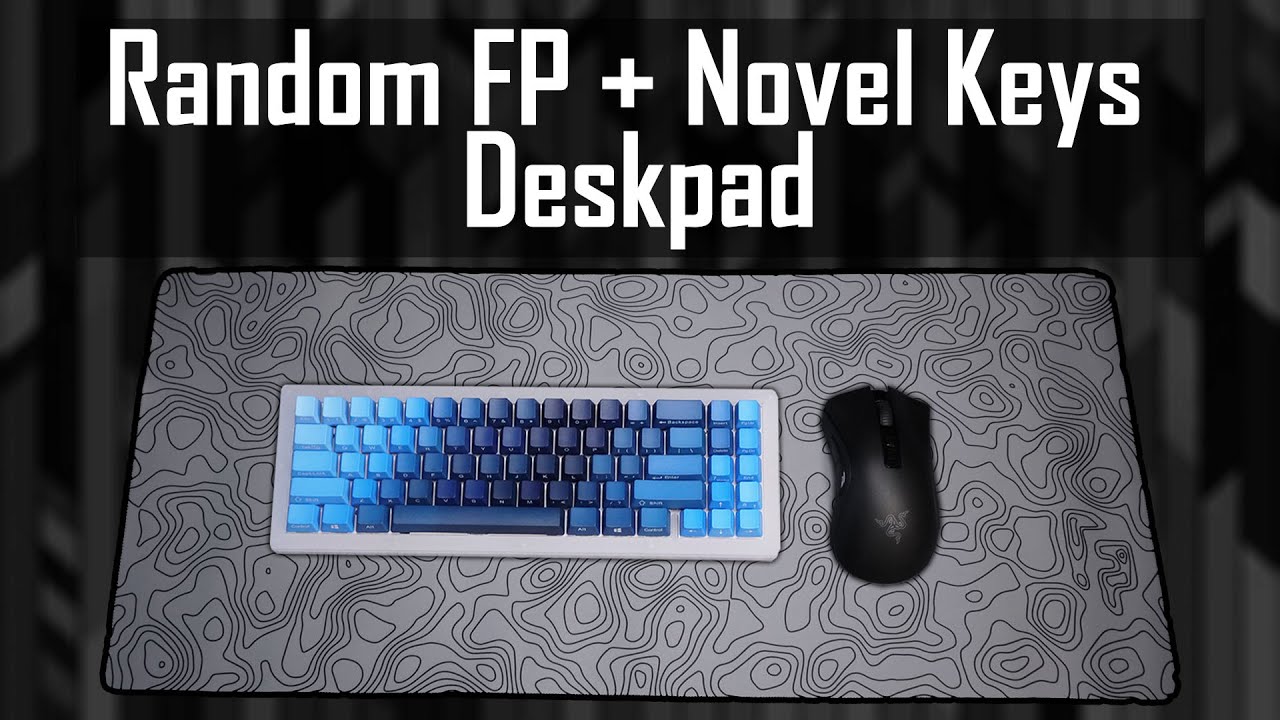 Random Frank P Desk Pad By Novel Keys - Topo Design Desk Pad!