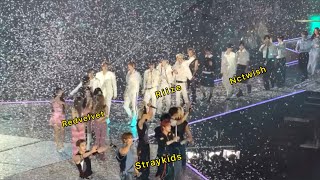 260809 Straykids Ateez Riize Babymonstar & more ending interact at SBS Gayo Daejon Summer 