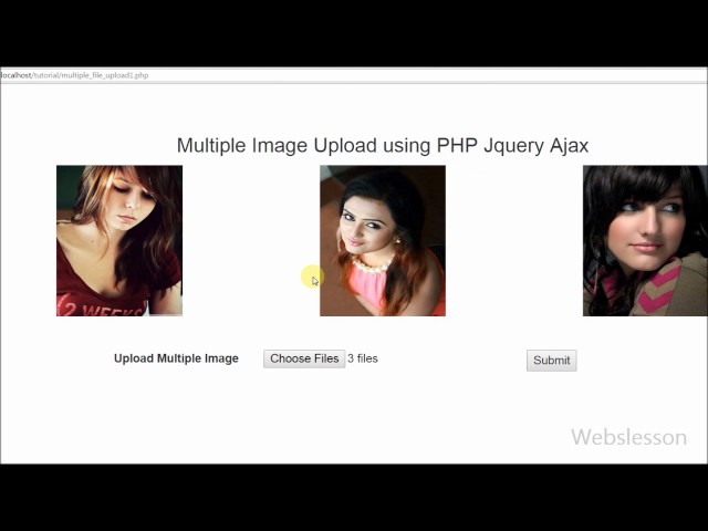 Multiple Images Upload using PHP Jquery Ajax