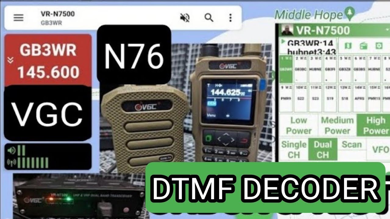 VGC - HT App DTMF Decoder - YouTube