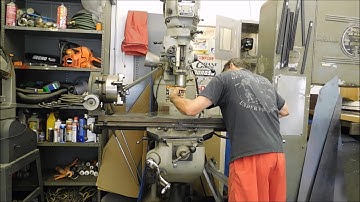 How to tram or square a Bridgeport head with a piece of glass