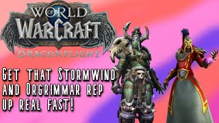 WoW Dragonflight 10.0.7: Get that Stormwind and Orgrimmar Heritage armor fast! (Rep Farming Guide)