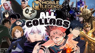 ALL COLLABORATION SKINS MOBILE LEGENDS | ENTRANCE ANIMATION