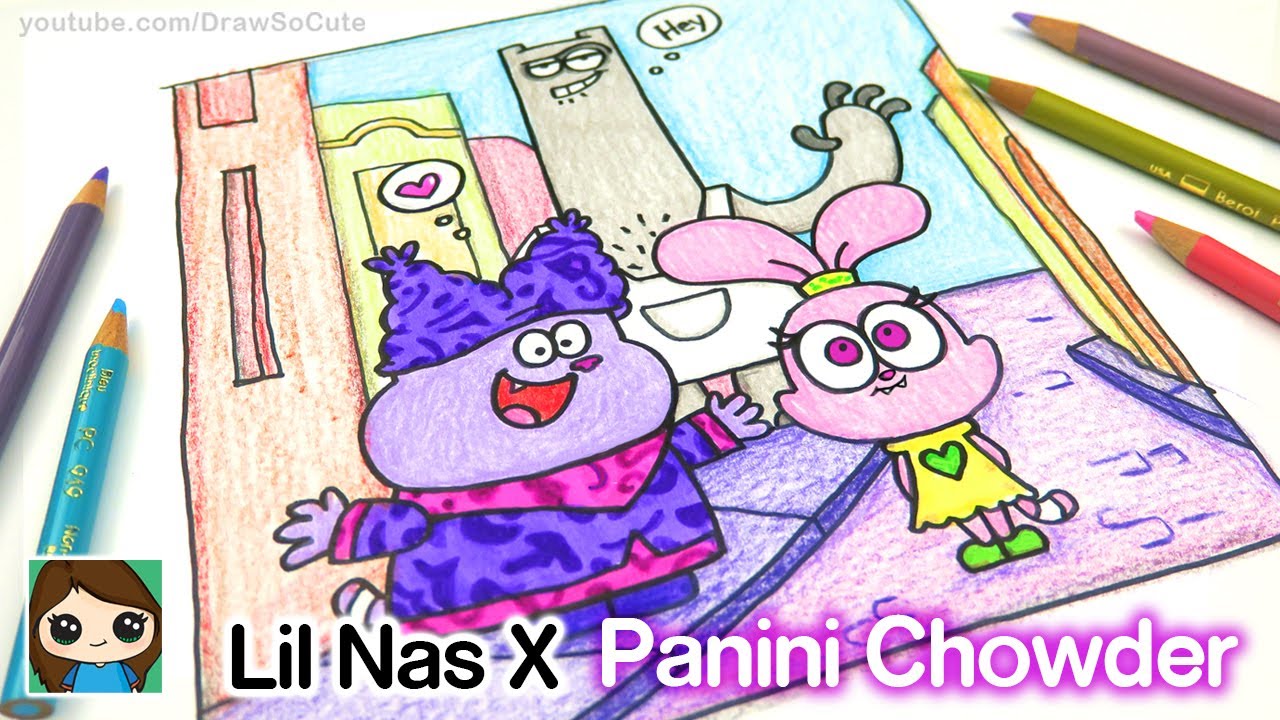 How To Draw Lil Nas X Panini Remix Chowder Video Kids Youtube - roblox ice cream truck remix