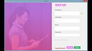 C  Flat Login Form In Visual Studio