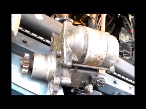 How to install replace a starter on a Toyota Sienna in detail - YouTube